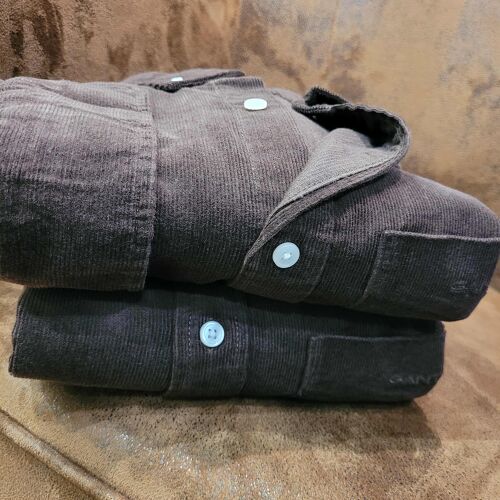 Passe Croisée | CHEMISE VELOURS CHOCO 